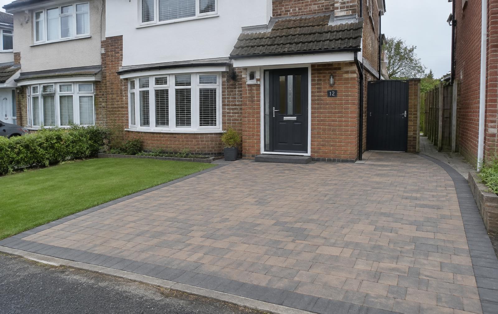 Block paved driveway