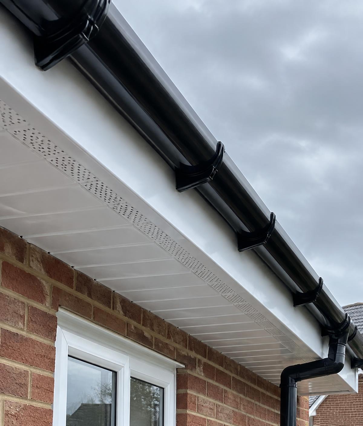 New fascias, soffits and guttering